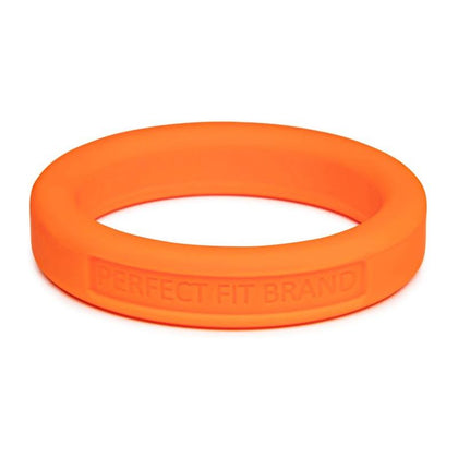 Hefty Silicone Cock Ring 44mm - Premium Pleasure Enhancer for Men - Orange
