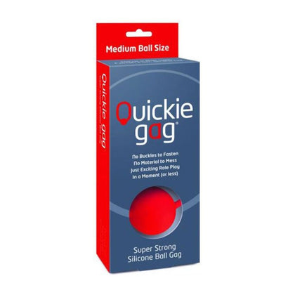 SensualSilk Quickie Gag Medium Ball Red: The Ultimate Silicone Stretch Ball Gag for Unisex Pleasure