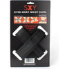 Introducing the SensaXion SXY Cuffs XYZ Deluxe Neoprene Cross Cuffs - Unisex - Seductive Black - Enhanced Pleasure