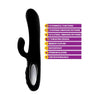 Viben Hypnotic Thrusting Rabbit Vibe w Swinging Clit Stim Black: The Ultimate Pleasure Experience for Her! - Adult Naughty Store