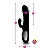 Viben Hypnotic Thrusting Rabbit Vibe w Swinging Clit Stim Black: The Ultimate Pleasure Experience for Her! - Adult Naughty Store