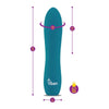 Viben Vivacious Rumble Motor Rechargeable Bullet Ocean - The Ultimate Pleasure Companion for All Genders, Delivering Sensational Waves of Pleasure in Ocean Blue - Adult Naughty Store