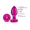 Introducing the Luxurious PleasureCo Pink Rechargeable Vibrating Metal Butt Plug with Remote Control - Model X7: The Ultimate Unisex Delight! - Adult Naughty Store