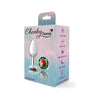 Sensual Charms Silver Round Butt Plug with Rainbow Jewel - Model CC-001: A Delightful Gender-Inclusive Pleasure Enhancer for Anal Stimulation in Mesmerizing Rainbow Shades - Adult Naughty Store