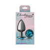 Cheeky Charms Sensual Pleasures Collection: Gunmetal Round Butt Plug CC-101 for Exquisite Anal Delights - Teal Jewel - Adult Naughty Store