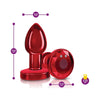 Cheeky Charms Red RVR-001 Rechargeable Vibrating Metal Butt Plug with Remote Control - Small - For Sensual Anal Stimulation

Introducing the SensaPleasure Cheeky Charms RVR-001 Rechargeable V - Adult Naughty Store