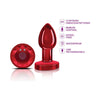 Cheeky Charms Red RVR-001 Rechargeable Vibrating Metal Butt Plug with Remote Control - Small - For Sensual Anal Stimulation

Introducing the SensaPleasure Cheeky Charms RVR-001 Rechargeable V - Adult Naughty Store