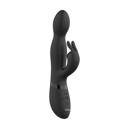 Niva 360 Degrees Rabbit Black - Rechargeable Silicone G-Spot Rabbit Vibrator, Model NRB-360, for Women, Dual Stimulation, Black