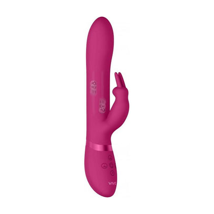 Amoris Stimulating Beads Rabbit Vibrator - Model ARB-10 - Women's G-Spot and Clitoral Pleasure - Pink