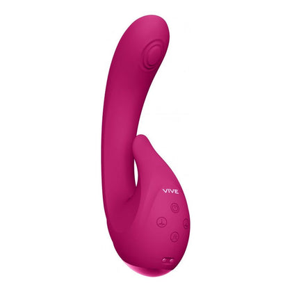 MIKI - Pink Triple Motor Rechargeable Silicone Vibrator for Women - Intense Pleasure and Sensational Orgasms