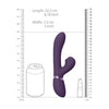 VIVE Adult Toy - Hide Purple G-Spot and Clitoral Vibrator - Model HIDE - Unisex - Purple