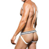 Prowler Sensual Black/White Jock Strap - Model X1 - Men's Pleasure Enhancing Underwear