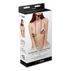 Whip Smart Diamond Ball Gag with Nipple Clips - Model X1 Black - Ultimate Pleasure Tool for Sensual Seduction