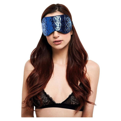 Whip Smart Diamond Blindfold Blue - The Sensual Seductress's Ultimate Pleasure Enhancer