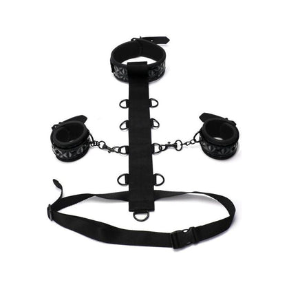 Whip Smart Diamond Body Restraint Set - Model X69: Unleash Pleasure and Power with the Sensual Black Bondage Kit for Him and Her