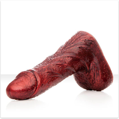 Indulge in Opulent Sensuality with Fleshlight Freaks Drac Dildo 105310: Male Vampire Stake Dildo for Unforgettable Pleasure in Red