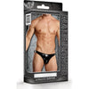 Male Power Moonshine Men's Liquid Onyx Cut Out Back Jock-Brief Style Pleasure Enhancer - Model MOONSHINE-01 - Black - Adult Naughty Store