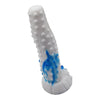 Temptations Pleasure Tiger Silicone Dildo Plug - Model 25X11 - Blue/White - Sensual Pleasure for All Genders! - Adult Naughty Store