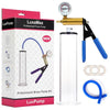 LuxaMax X-9 Brass Handle Penis Pump Set with Gauge - Ultimate Pleasure for Men - Deep Blue - Adult Naughty Store