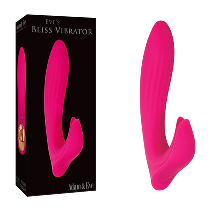 Adam & Eve Eves Bliss Vibrator - Dual Stimulation Silicone Toy for Women - Model EBV-120 - Rose Gold - G-Spot and Clitoral Pleasure - Adult Naughty Store