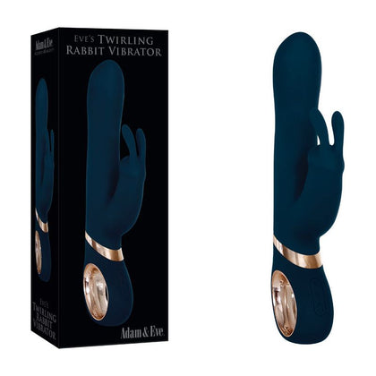 Adam & Eve Twirling Rabbit Vibrator - Model TRV-500 - For Women - Dual Stimulation - Blue - Adult Naughty Store