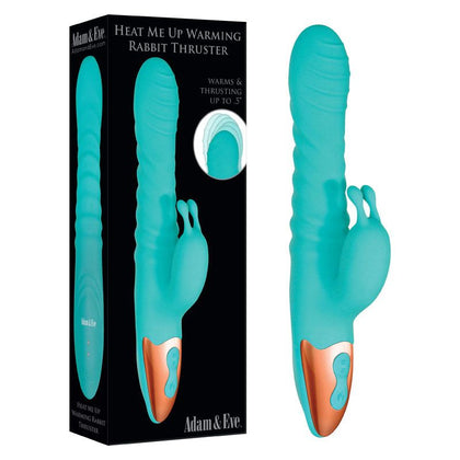 Adam & Eve HEAT ME UP Warming Rabbit Thruster - The Ultimate Pleasure Experience for Women, Intense G-Spot and Clitoral Stimulation, Copper