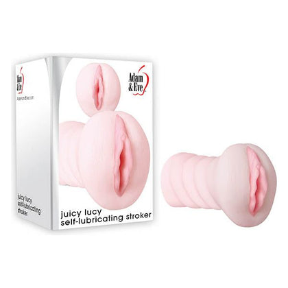 Adam & Eve Juicy Lucy Self-Lubricating Stroker - Model JL-2021 - For Men - Realistic Pleasure Canal - Pink
