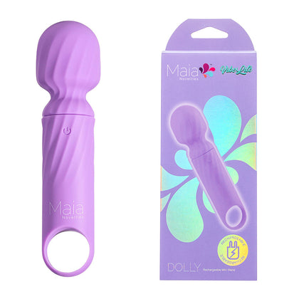 Introducing Maia Novelties Mini Wand Massager - Dolly Model 10, Purple, USB Rechargeable Massage Wand for Women: Clitoral Stimulation