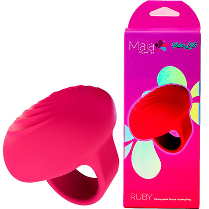 Maia Novelties Ruby-001 Clitoral Stimulator Finger Vibrator for Women - Pink