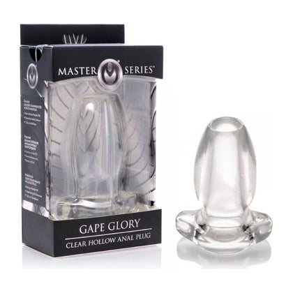 Master Series Gape Glory Clear Hollow Anal Plug for Intimate Exploration, Model M-101, Unisex, Deep Pleasure, Transparent - Adult Naughty Store