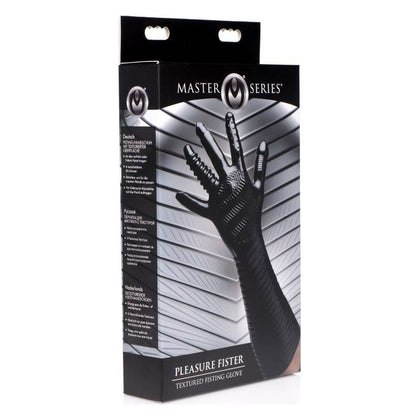 Master Series Pleasure Fister - Versatile Long Glove for Sensational Anal and Vaginal Play - Model PS-2021 - Unisex - Black - Adult Naughty Store