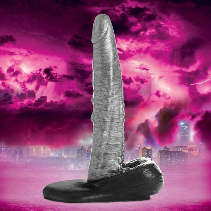 Creature Cocks Gargoyle Rock Hard Silicone Dildo - Model X1 - Unisex - Intense Pleasure - Midnight Black