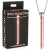 Introducing the Charmed 7X Vibrating Necklace - A Luxurious Rose Gold Pleasure Pendant for Women - Adult Naughty Store