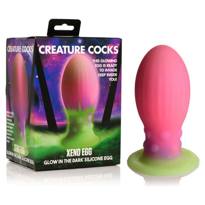 Creature Cocks Xeno Egg - Sensational Alien Pleasure Toy for Intense Intergalactic Stimulation - Model XE-2021 - Unisex - Unleash Cosmic Ecstasy in Pink, Purple, and Green
