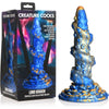 Creature Cocks Lord Kraken Silicone Dildo | Blue 21 cm Fantasy Tentacle | Unisex | Deep Sea Pleasure | Shimmering Gold - Adult Naughty Store