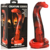 Creature Cocks King Cobra Silicone Dildo - Red 21.4 cm - Unleash Sensual Serpent Pleasure for All Genders - Adult Naughty Store