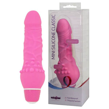 Silky Pleasures Mini Silicone Classic Vibrator - Model SP-500 - Women's G-Spot and Clitoral Stimulation - Deep Purple