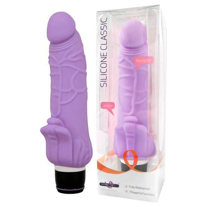 Silicone Classic - Powerful 7-Function Waterproof Silicone Vibrator - Model S1 - For Women - Intense Pleasure for Internal and External Stimulation - Elegant Pink - Adult Naughty Store