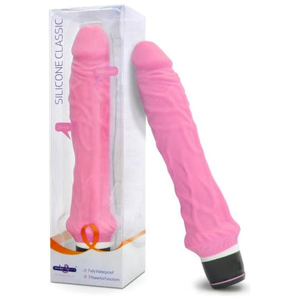 Silicone Classic Pink 19.5 cm (7.5'') Vibrator - Powerful 7 Function Waterproof Sex Toy for Women - Intense Pleasure in a Stylish Pink Hue