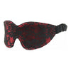 Introducing the B-BLI21 Satin and Lace Luxury Blindfold: Unisex Purple and Red Sensory Enhancer - Adult Naughty Store