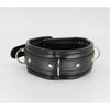 Introducing the Exquisite Pleasure B-COL18 Vegan Leather Lockable Buckle Collar - Dual Tone Delight - Adult Naughty Store