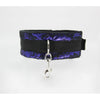 Seductive Satin Lace Collar and Lead Set - B-COL21 - 2 Colours - Purple and Red - Adult Naughty Store