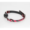 Introducing the B-GAG13 Furry Animal Print Gag - Red Zebra and Leopard: A Sensual Pleasure Essential - Adult Naughty Store