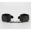 Bijoux Indiscrets B-HAN07 Black Lace Neoprene Wrist Restraints with Chain Join | Unisex, Wrist Restraints, B-HAN07, Black, BDSM - Adult Naughty Store