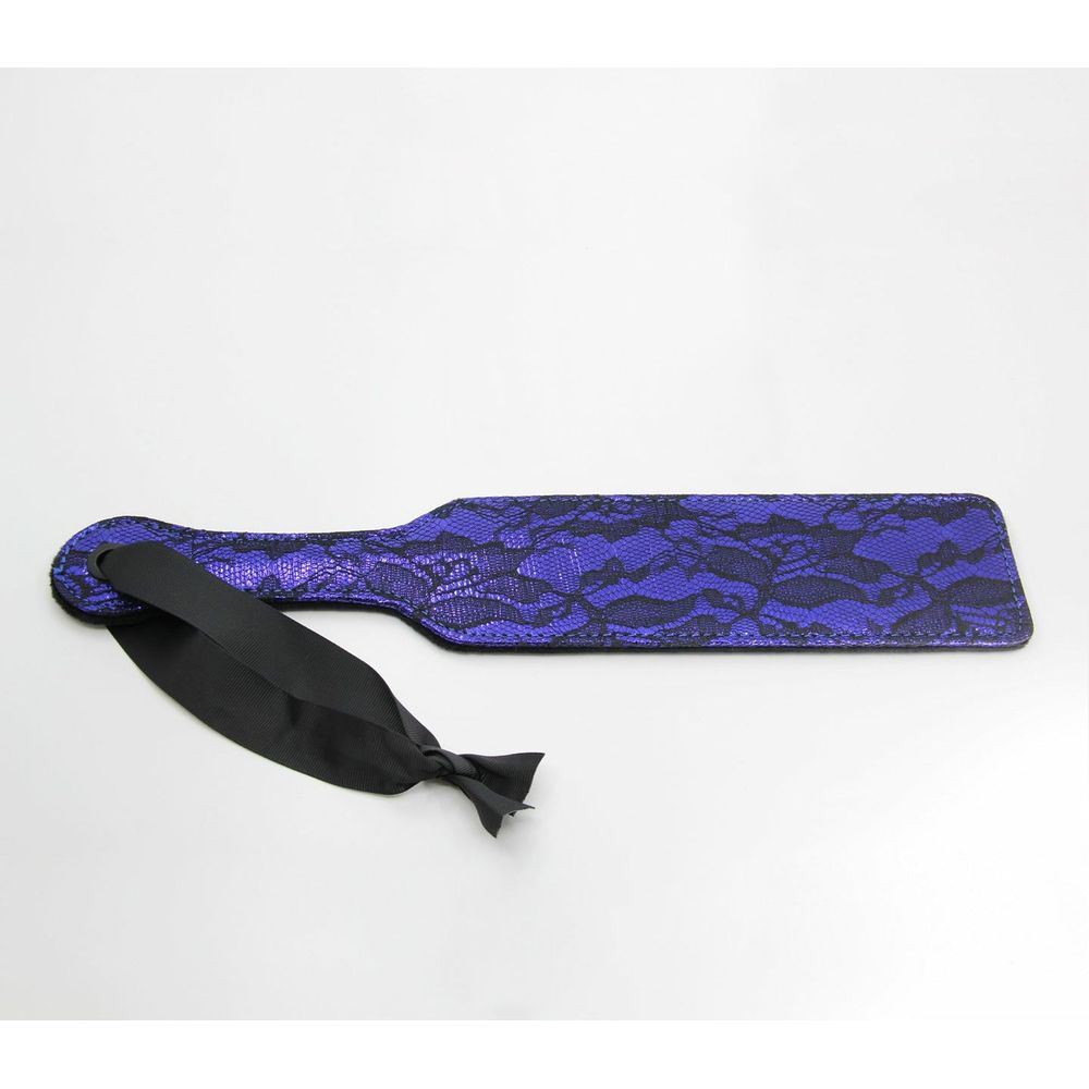 Introducing the Sensual Pleasures B-PAD21 Lace Paddle - Model 2 | Red & Purple | For All Genders | Exquisite Pleasure Experience