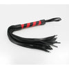 Unleash Pleasure with Bumblebee's B-WHI10 Red and Black Faux Leather Flogger: Model W10, For Every Adventurous Soul - Red and Black