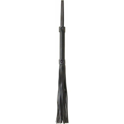 Deviance Dalliance Black Leather Look Flogger B-WHI11 - Unisex Bondage Whip - BDSM Impact Play - Matte Black