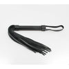 Deviance Dalliance Black Leather Look Flogger B-WHI11 - Unisex Bondage Whip - BDSM Impact Play - Matte Black - Adult Naughty Store