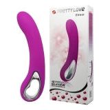 Alston Easy Use Vibrator 200mm - Powerful 12-Level Vibration for Targeted Pleasure - Rechargeable - Purple - Adult Naughty Store