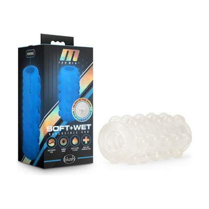 M for Men Soft & Wet Reversible Orb - A Versatile Glow-in-the-Dark Pocket Stroker for Sensational Stroking and Pressure Point Massage - Model MFW-ROB1 - Designed for Men - Delivers Pleasure to the Shaft - Available in Multiple Colors